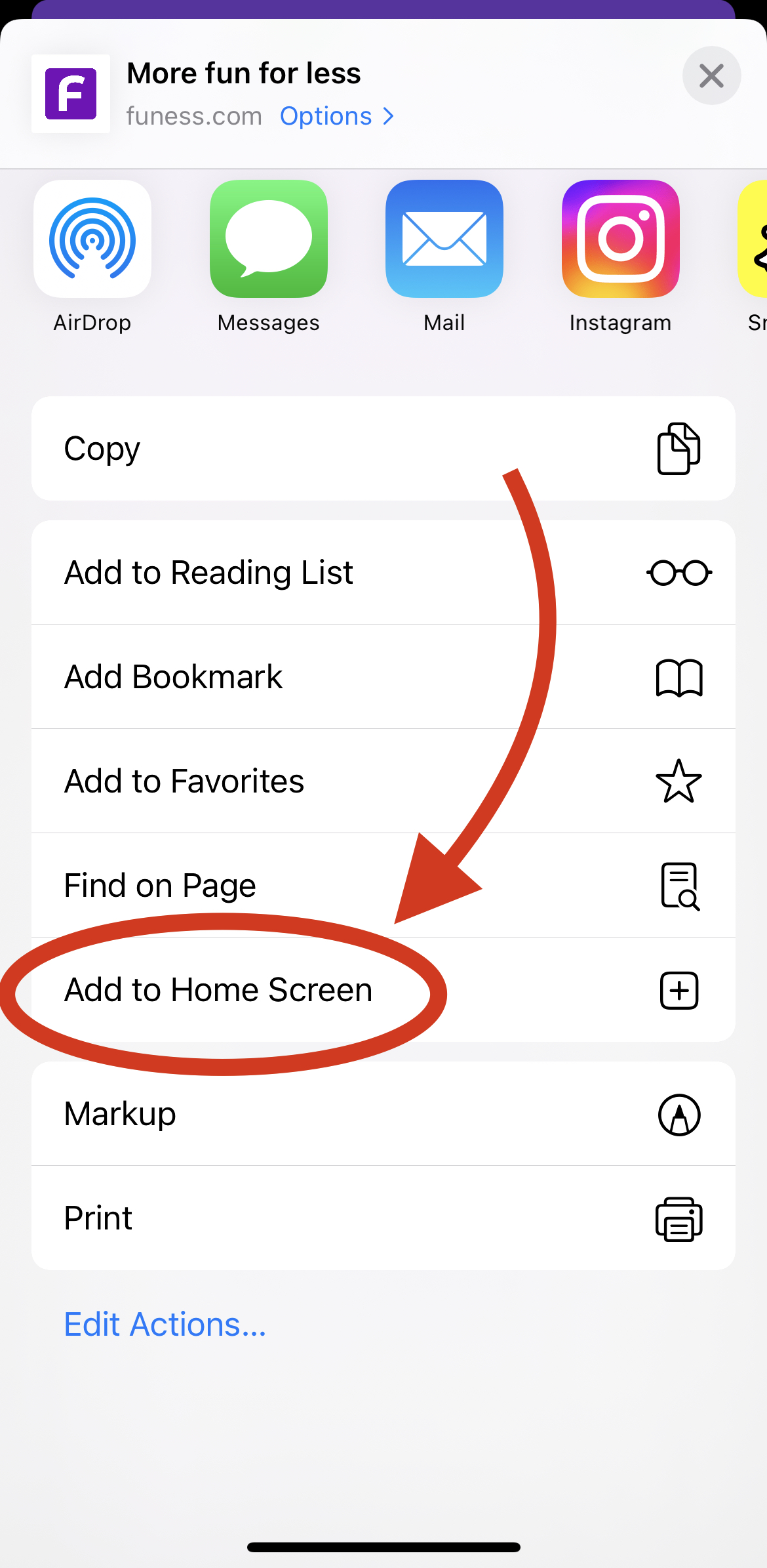 Add to Home Screen